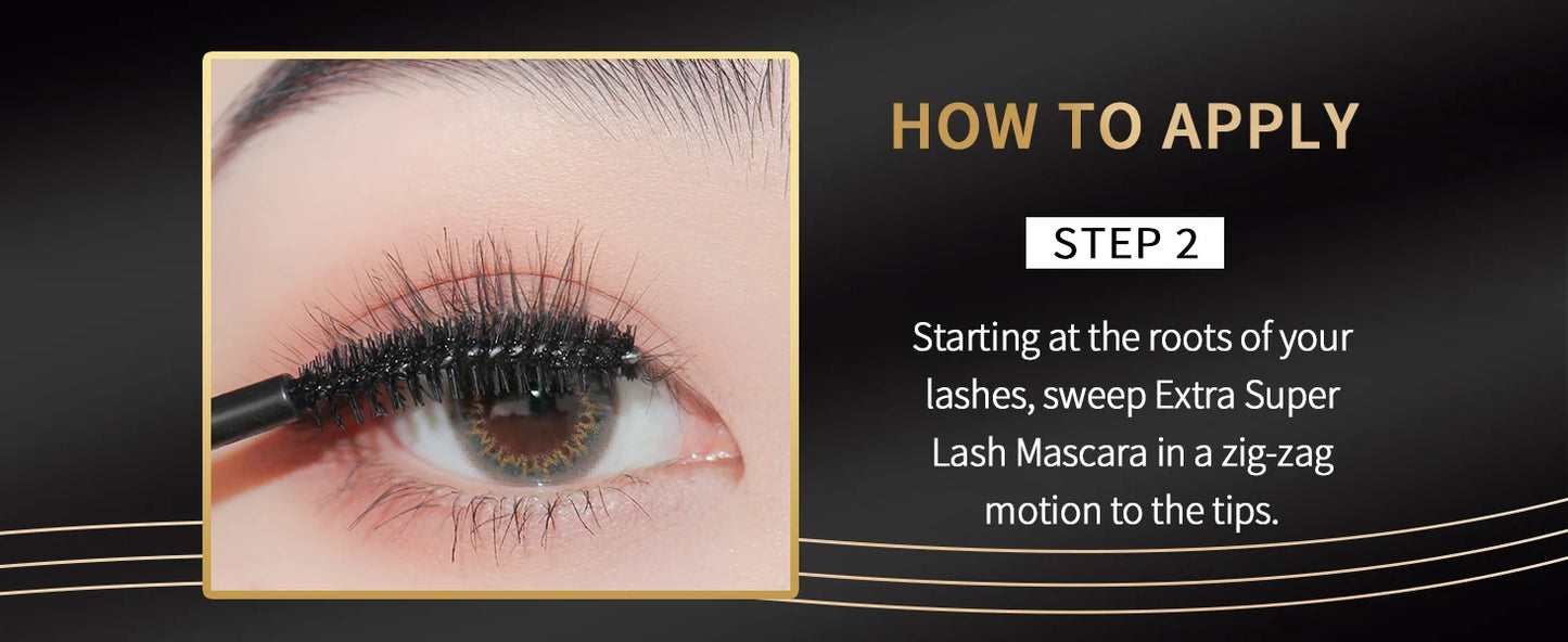 CATKIN Mascara Black, Volumizing & Lengthening Waterproof Nourish Eyelash Mascara, Create Longer and Thicker Looking Lashes