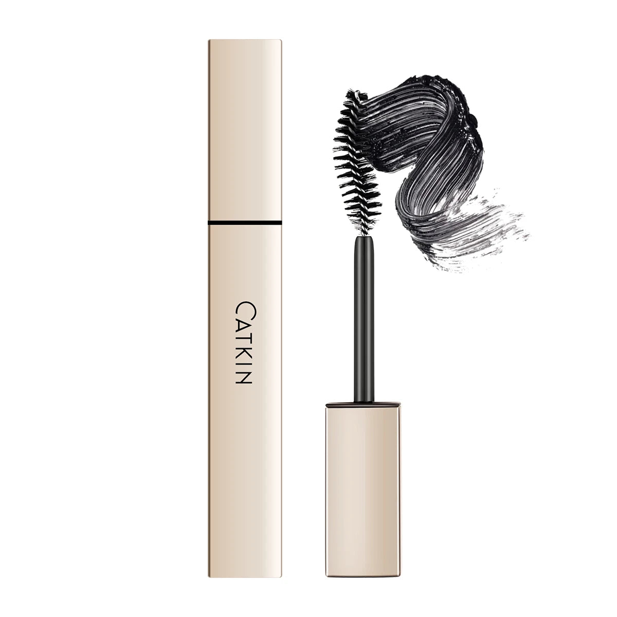 CATKIN Mascara Black, Volumizing & Lengthening Waterproof Nourish Eyelash Mascara, Create Longer and Thicker Looking Lashes