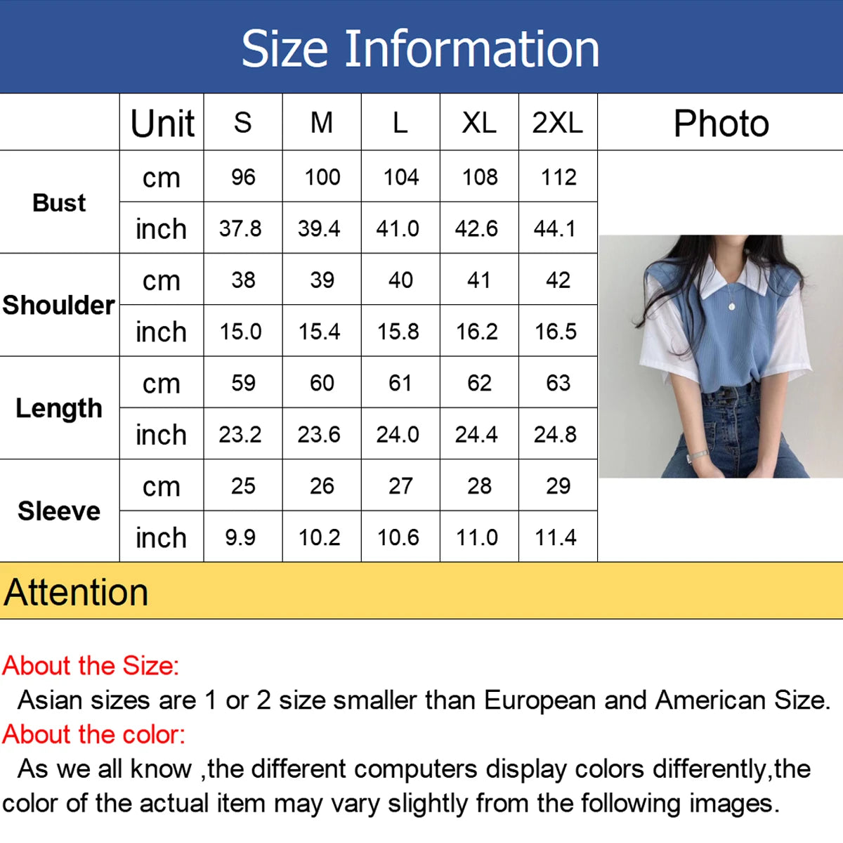Summer Academy Style Color Blocking Polo Collar Top Fake Two-piece Short Sleeve T-shirt Women Lazy Loose Casual Versatile Blouse
